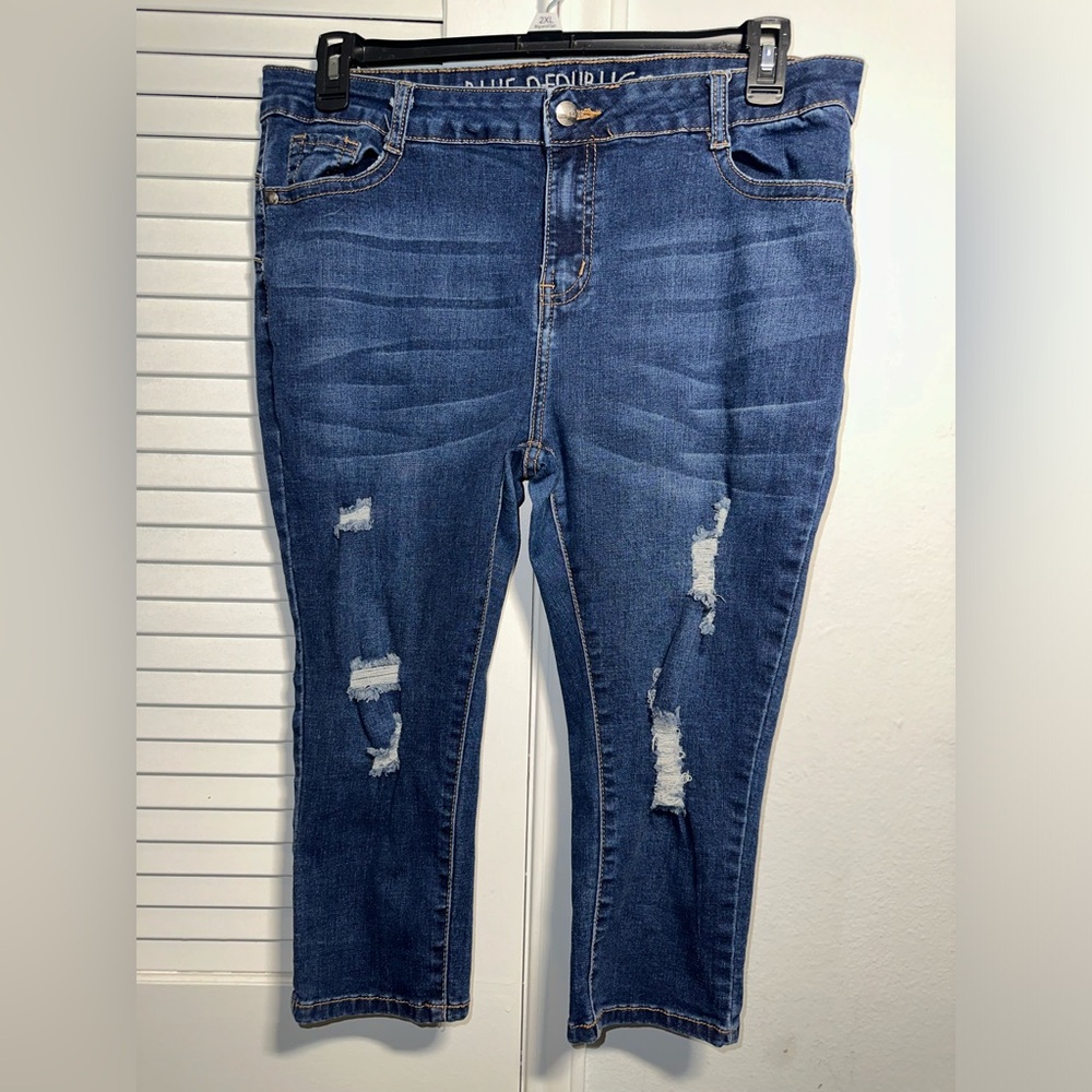 Women’s Blue Republic Distressed Jeans Sz 16